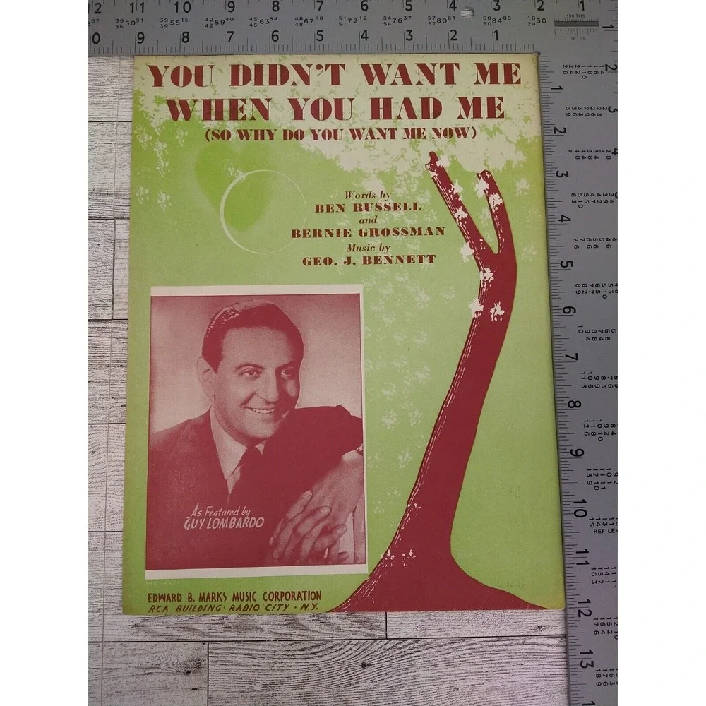 1944 You Didn't Want Me When You Had Me (So Why Do You Want Me Now?) Sheet Music